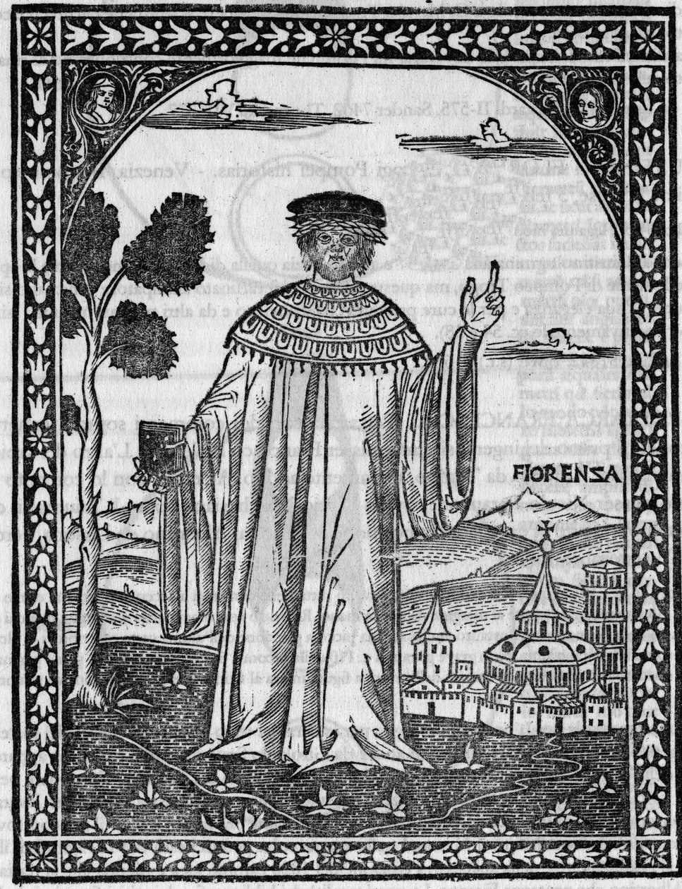 Portrait du poète italien Francesco Petrarca - Unknown artist