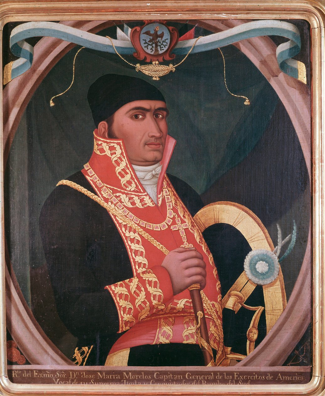 Portrait de la patriote mexicaine Maria Morelos (1765-1815) Peinture anonyme 19ème siècle Mexico, Musée national d