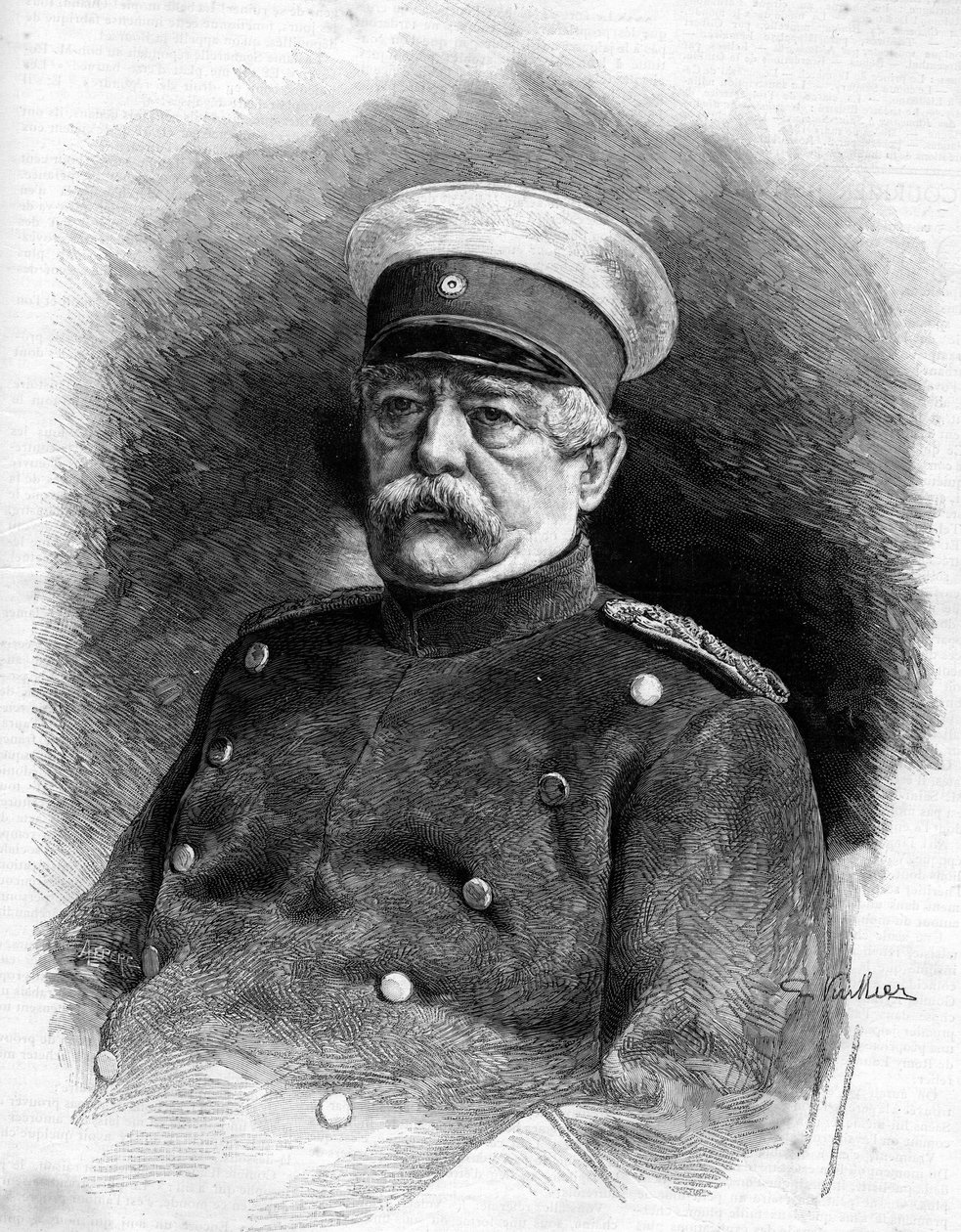 Portrait du prince de Bismarck (1815-1898). - Unknown artist