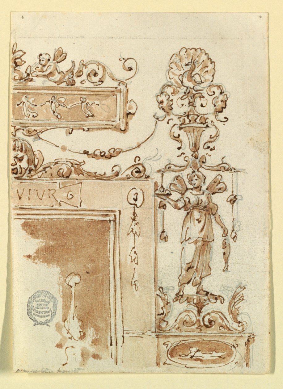 Projet pour une cheminée - Unknown artist