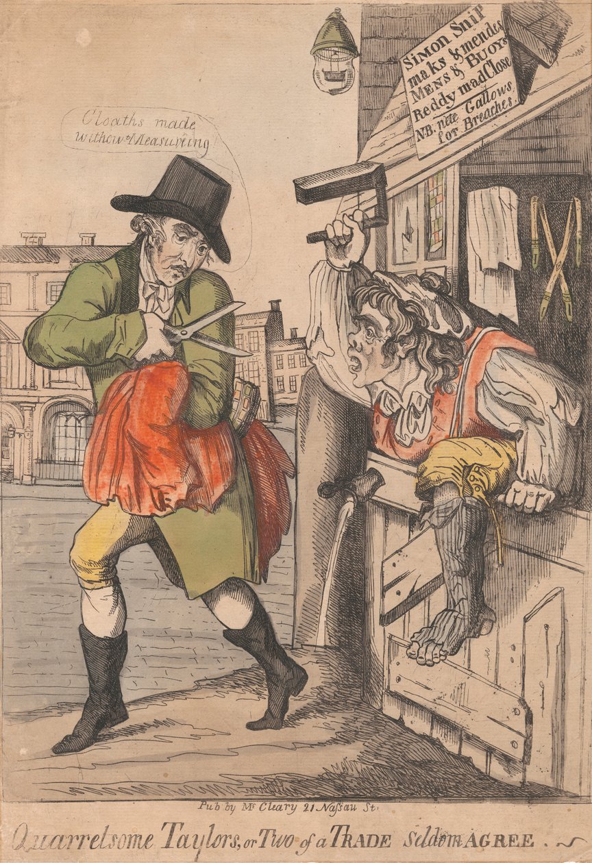 Les tailleurs querelleurs, ou deux d