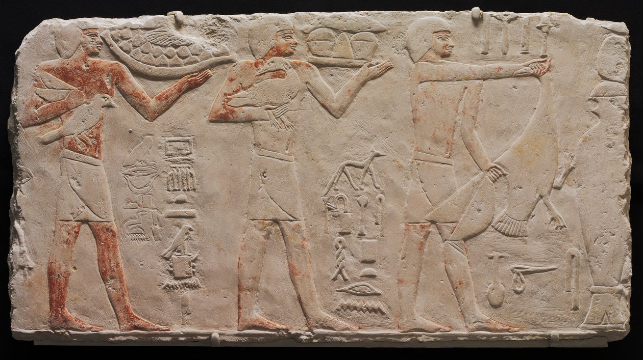 Relief de trois porteurs d