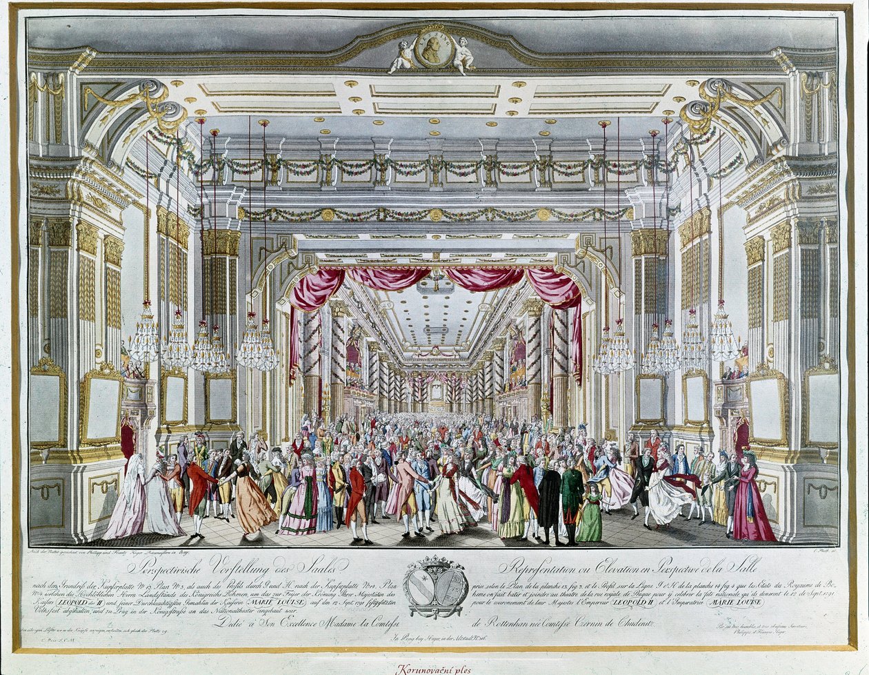 Représentation de « La Clémence de Titus » de Wolfgang Amadeus Mozart (1756-1791) lors du festin de couronnement de l