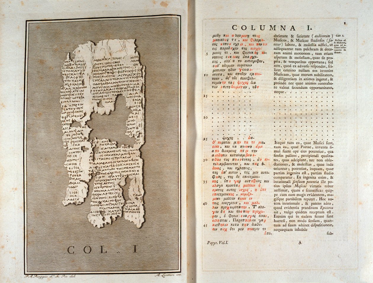 Reproduction du papyrus d
