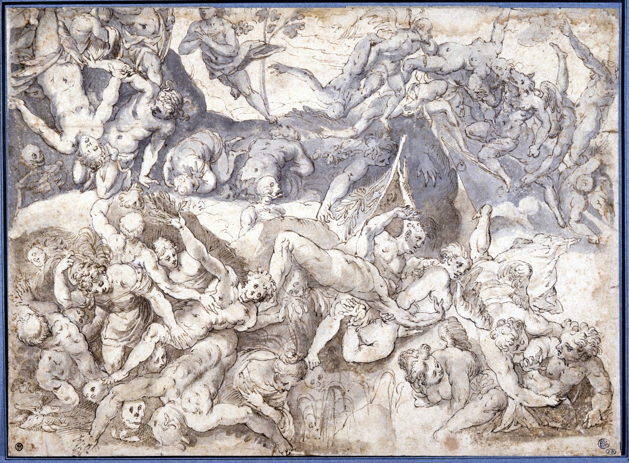 Réprouvés jetés en enfer - Unknown artist