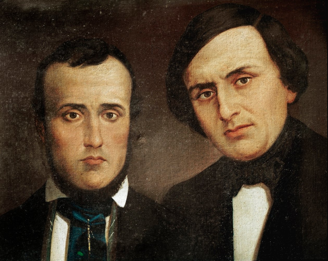 Risorgimento : portrait des frères Attilio Bandiera (1810-1844) et Emilio Bandiera (1819-1844) - Unknown artist
