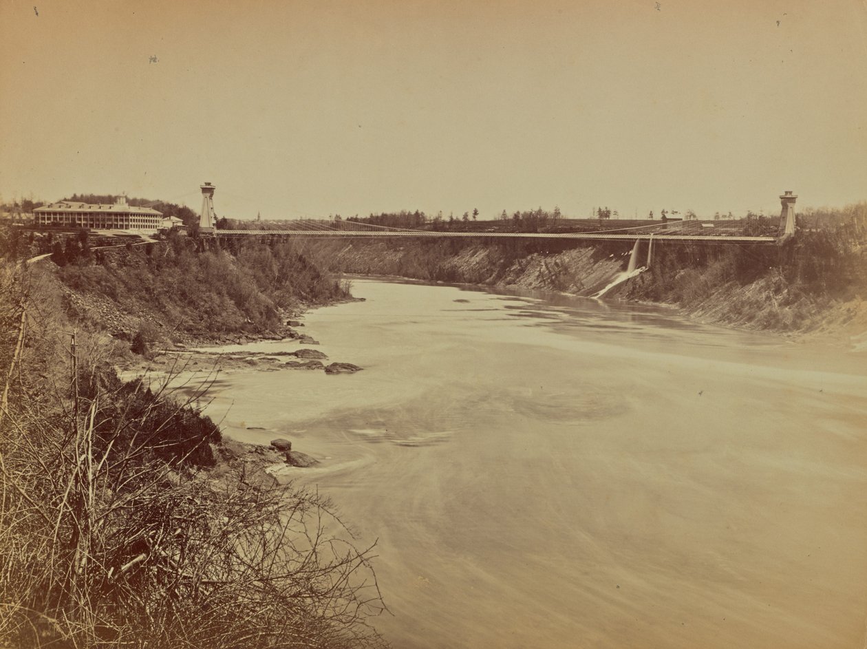 [Rivière et pont] - Unknown artist
