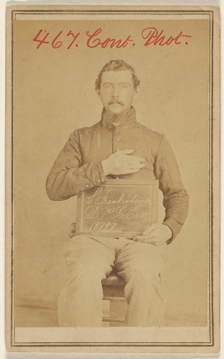 [S. Frankenberger D. 1st Pa. Cav. 18797, victime de la guerre civile] - Unknown artist
