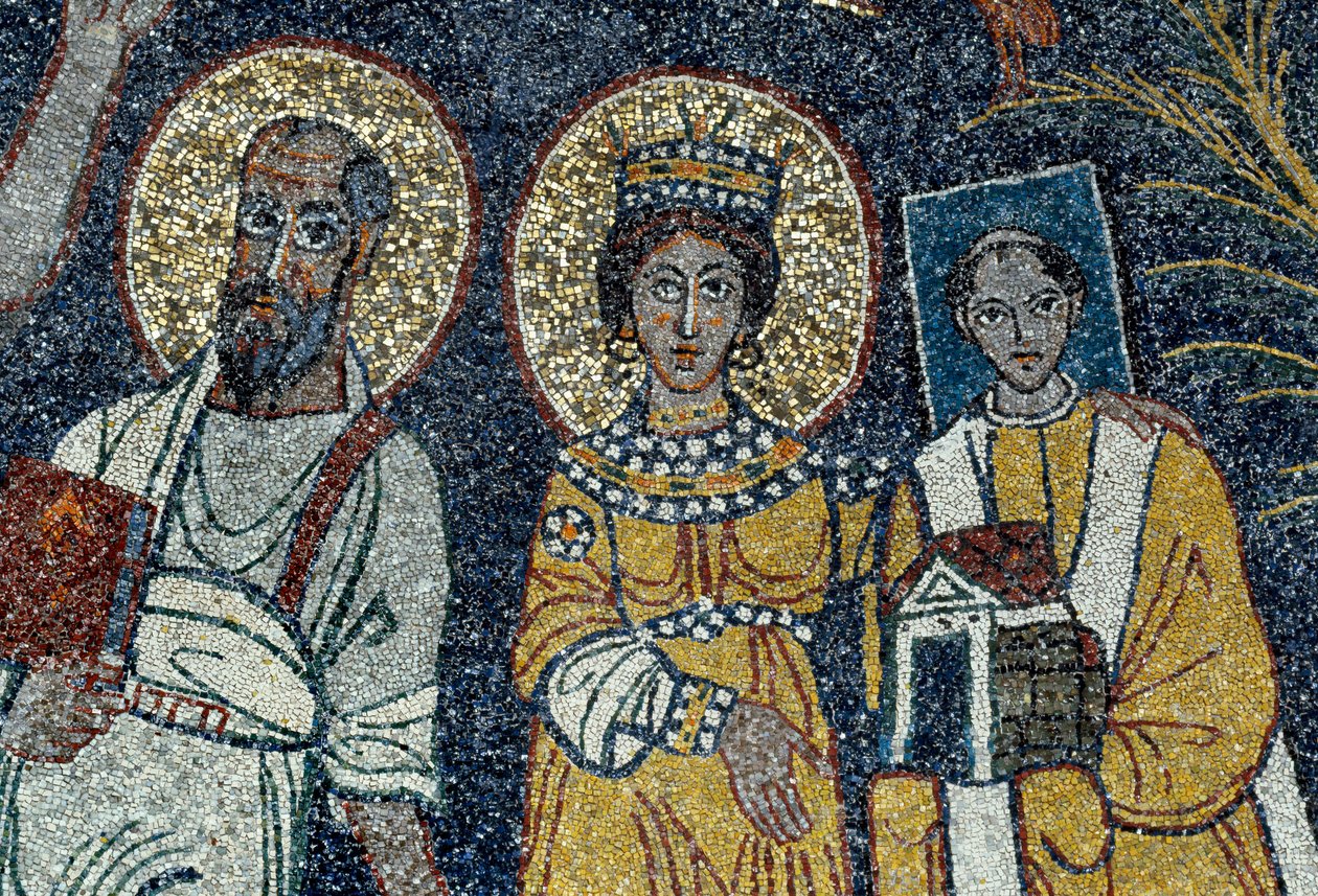 Saint Paul, Sainte Cécile et Saint Pascal (détail) - Unknown artist