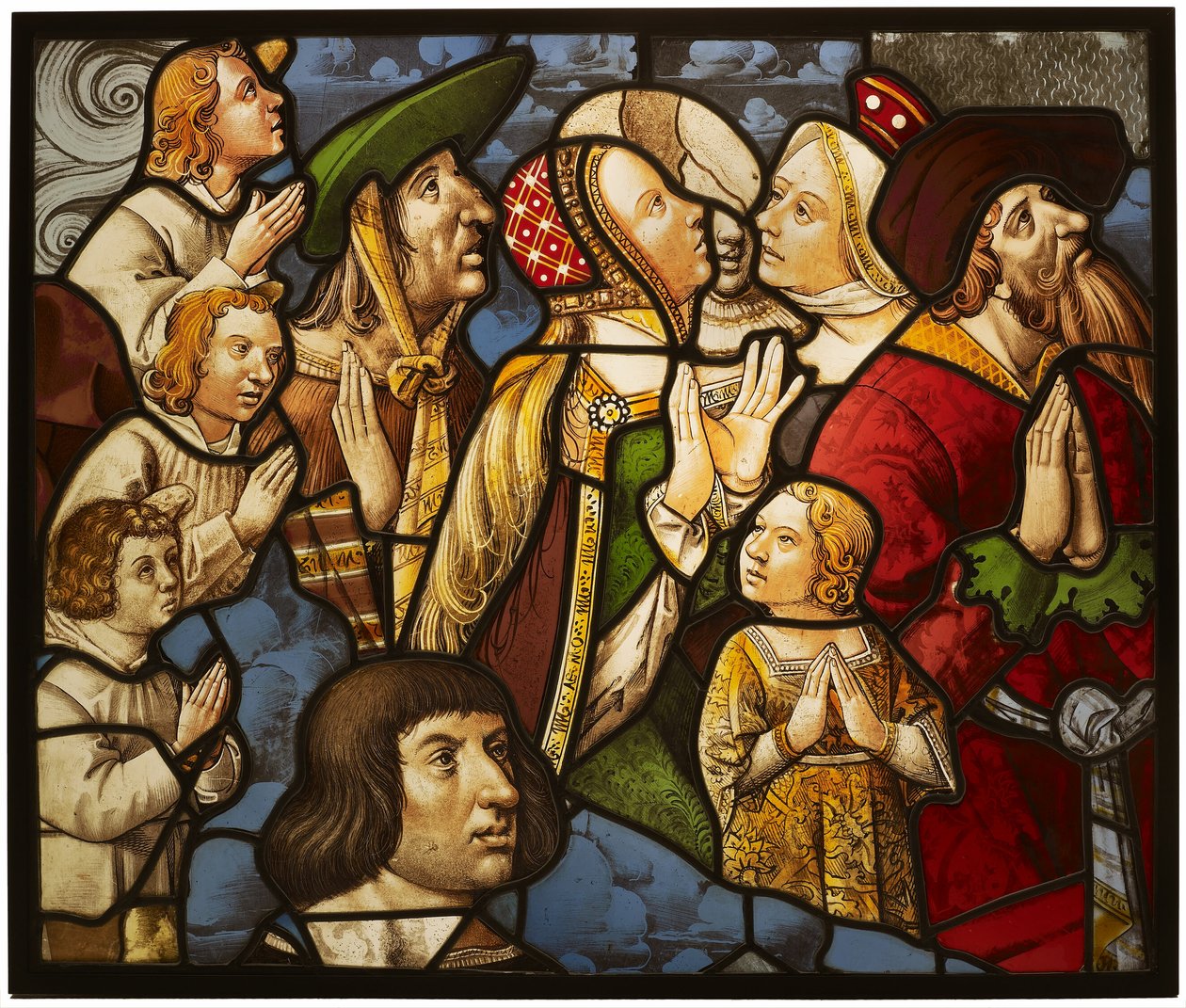 Saints et adorateurs en adoration - Unknown artist