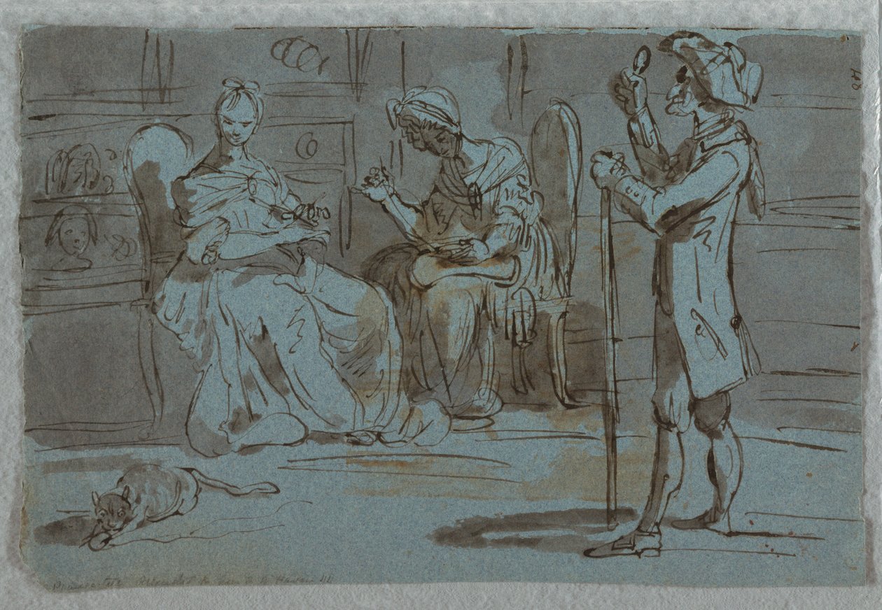 Impression satirique : Le prétendant - Unknown artist