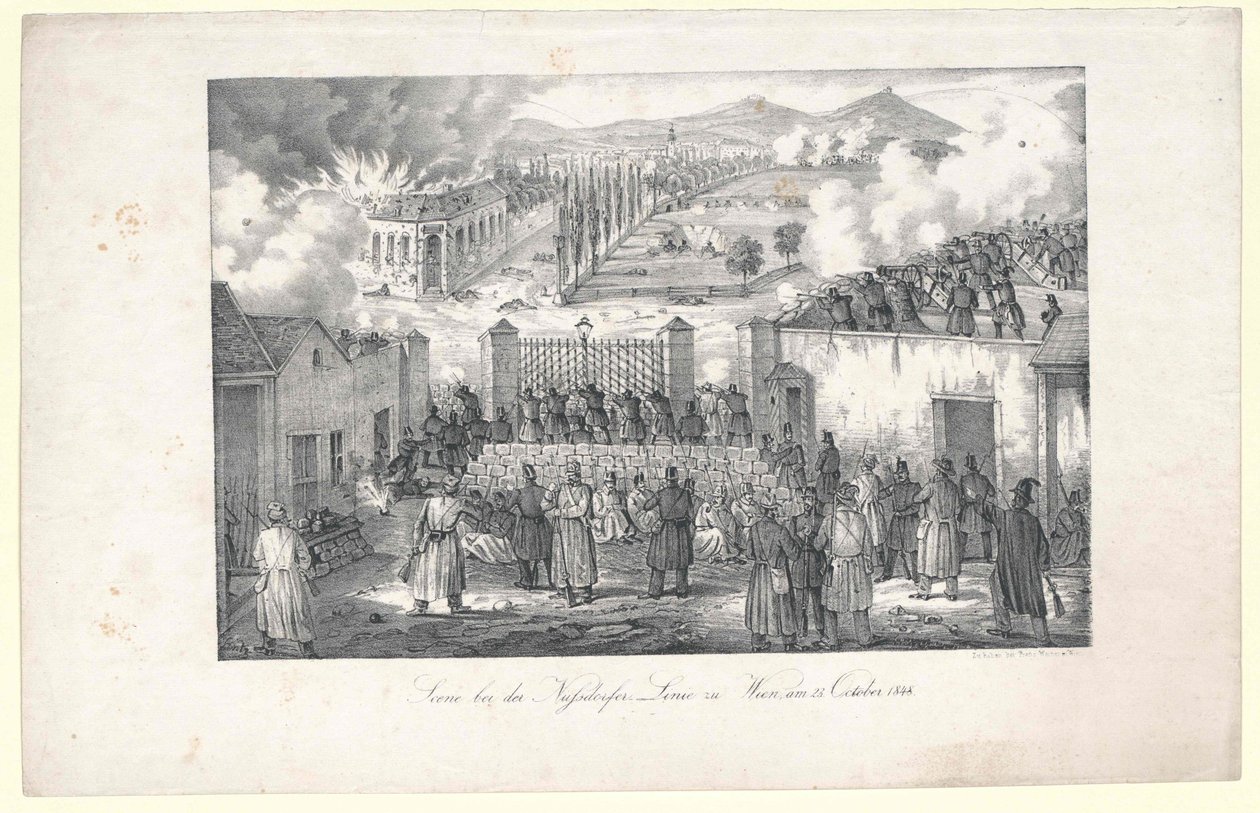Scène à la ligne Nussdorf à Vienne - Unknown artist