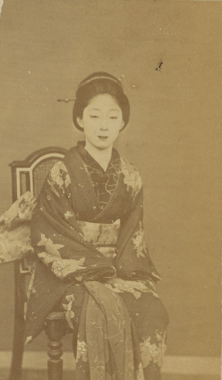 [Femme japonaise assise] - Unknown artist