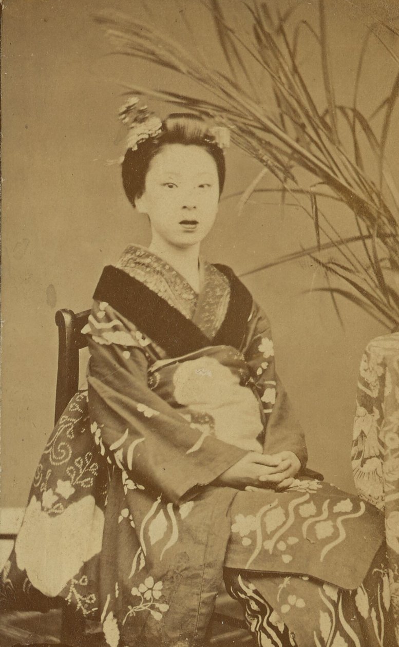 [Femme japonaise assise] - Unknown artist