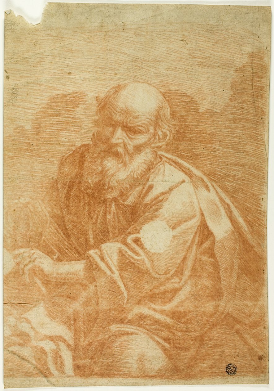 Saint ou philosophe assis - Unknown artist