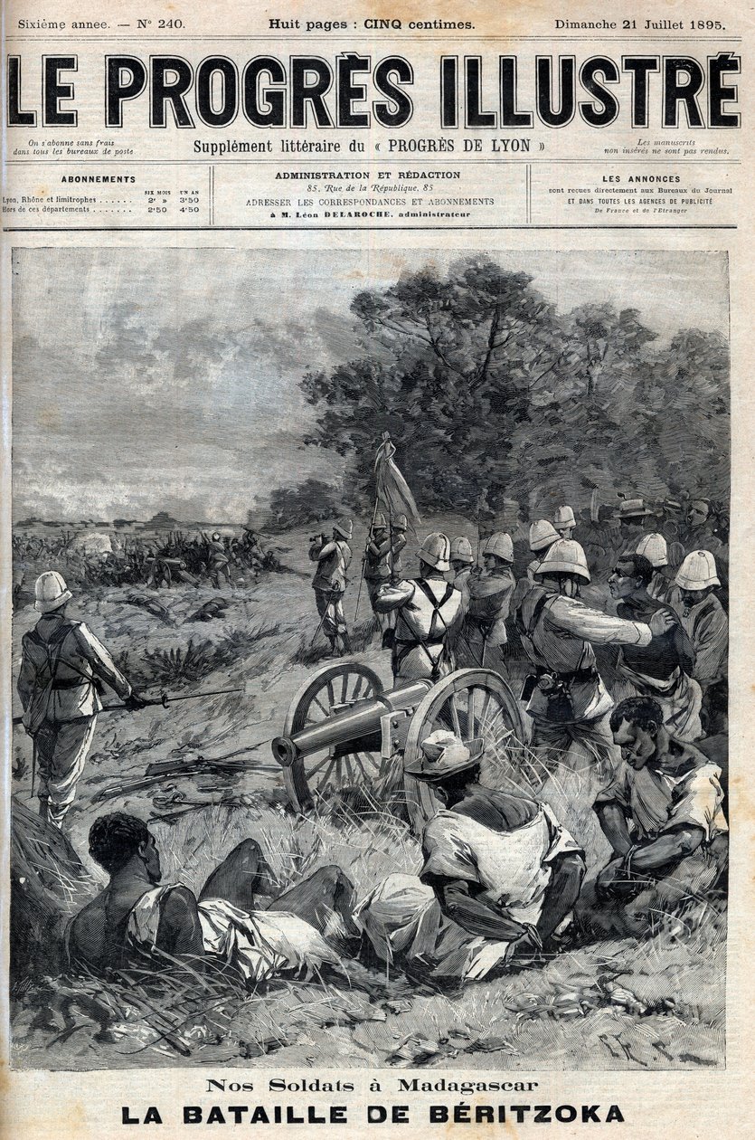 Deuxième guerre franco-malgache (1895) Beritzoka le 30 juin - Unknown artist