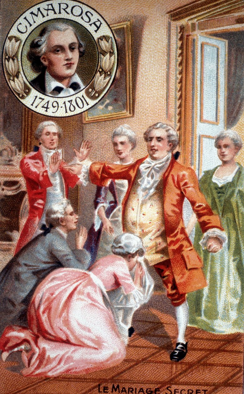 Mariage secret de Domenico Cimarosa (1749 - 1801) - Unknown artist