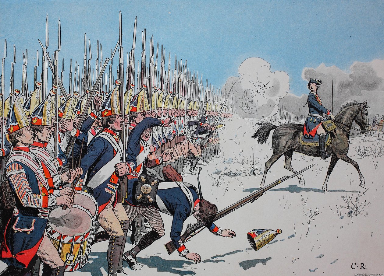 Guerre de Sept Ans, entre 1756 et 1763, Bataille de Leuthen, 4 décembre 1757, troupes prussiennes - Unknown artist
