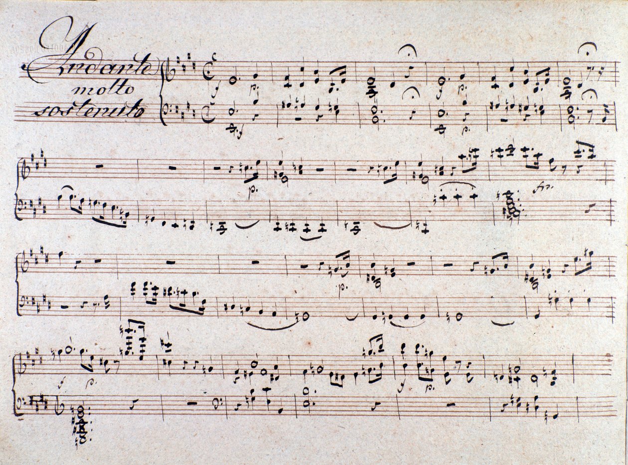 Partition des Deux Journées, opéra de Luigi Cherubini - Unknown artist