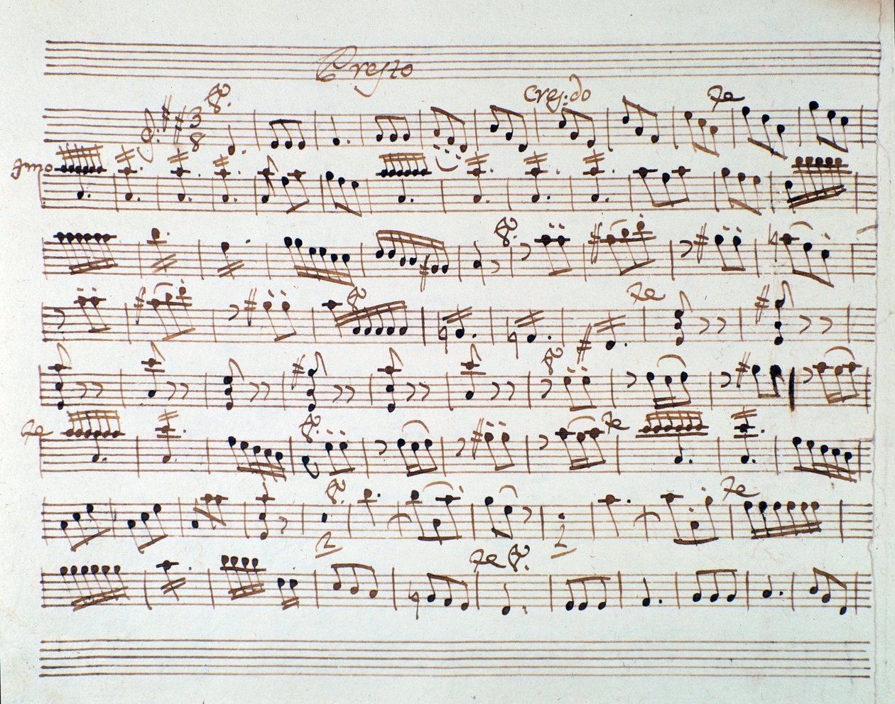 Page de partition pour le premier violon dans l