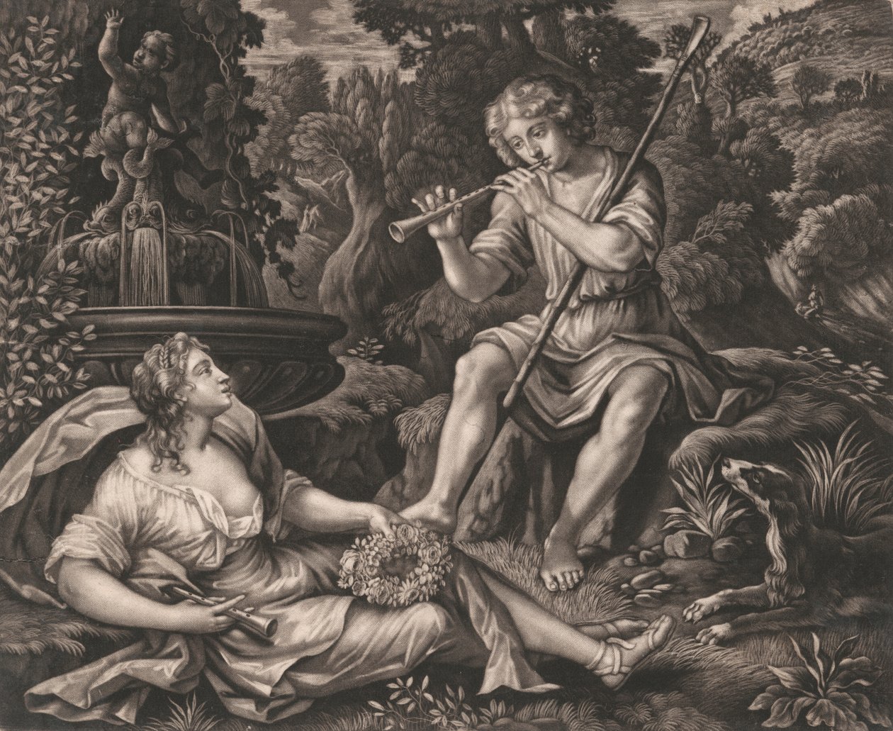 Berger et bergère - Unknown artist