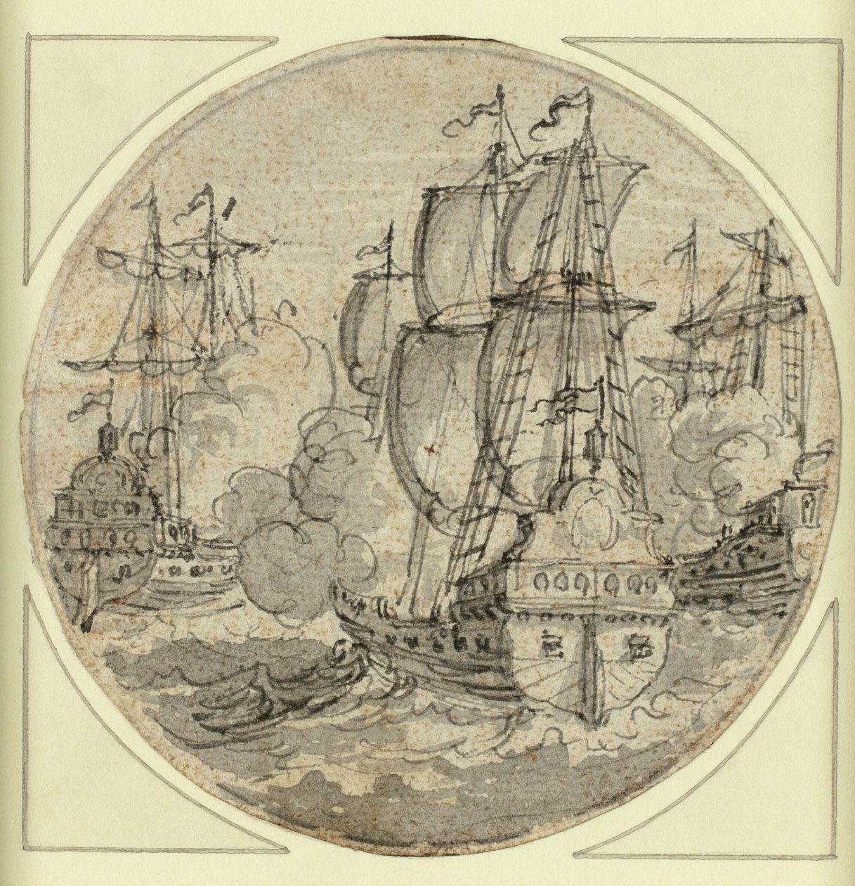 Navire à la voile - Unknown artist