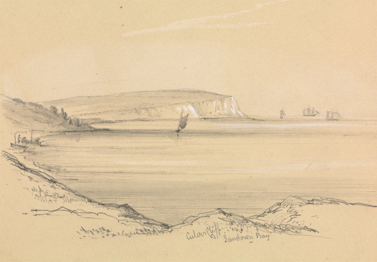 Navires dans la baie de Sandown - Unknown artist