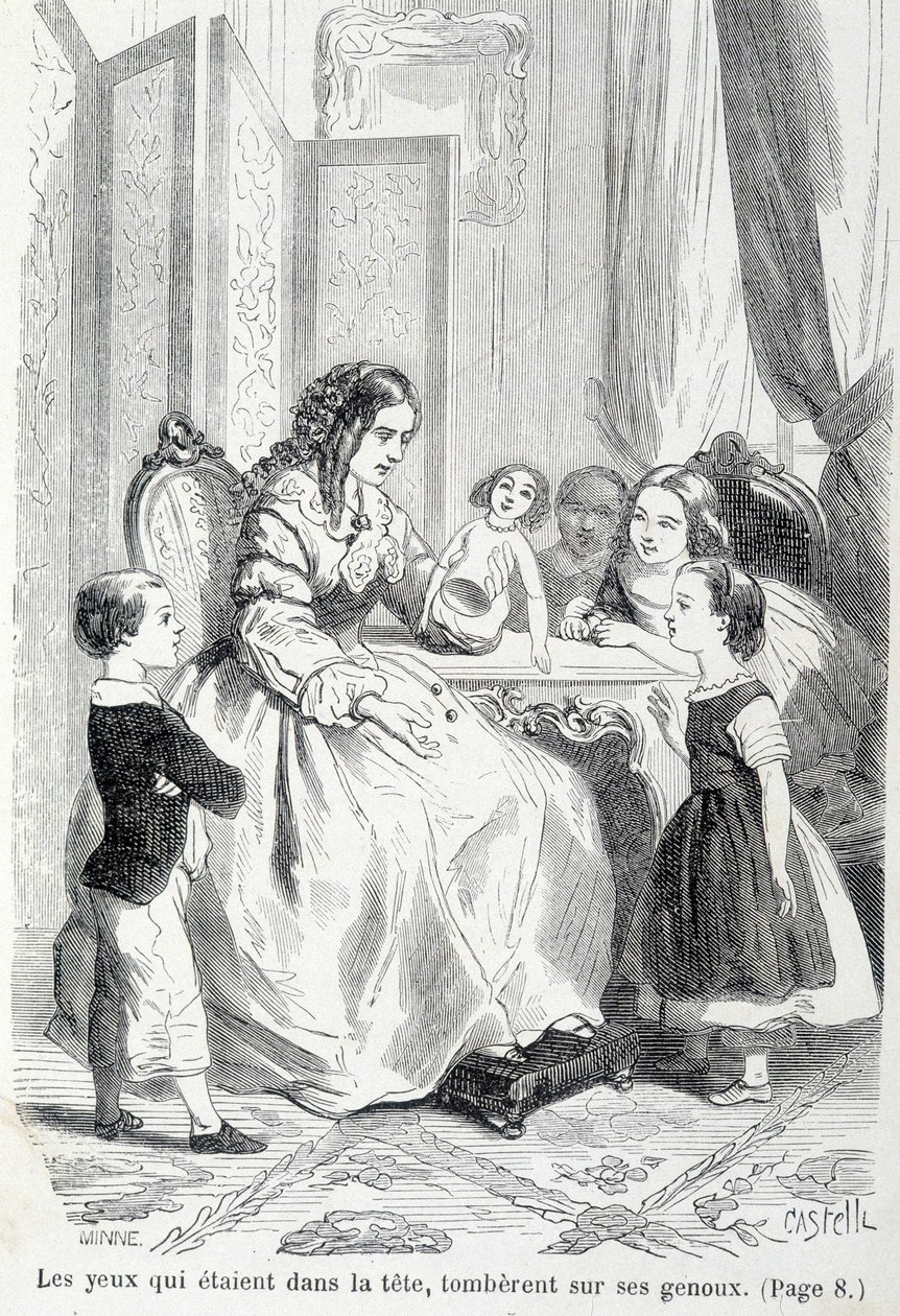 Sophie et la poupée cassée - dans « Les malheurs de Sophie » par la Comtesse de Ségur, Hachette - Unknown artist