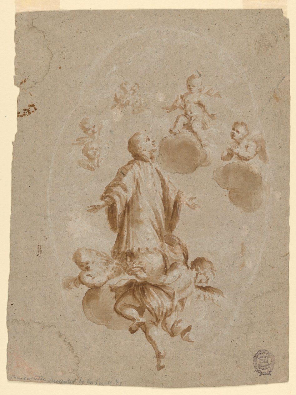 Saint Louis de Gonzague Reçu au Ciel par l