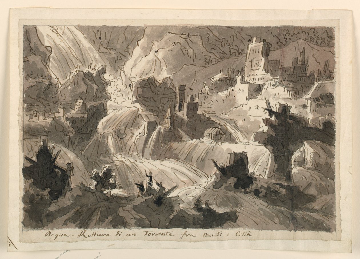 Décor de scène, Inondation - Unknown artist