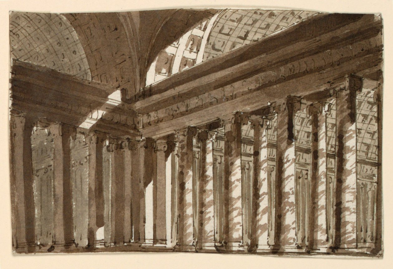Décor de scène, intérieur de salle - Unknown artist
