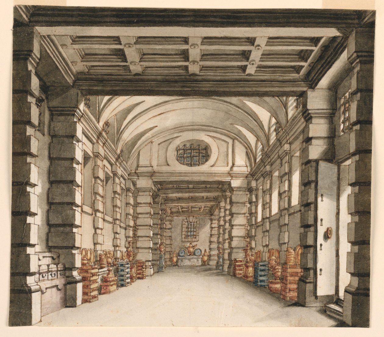 Décor de scène, intérieur de la maison au trésor - Unknown artist