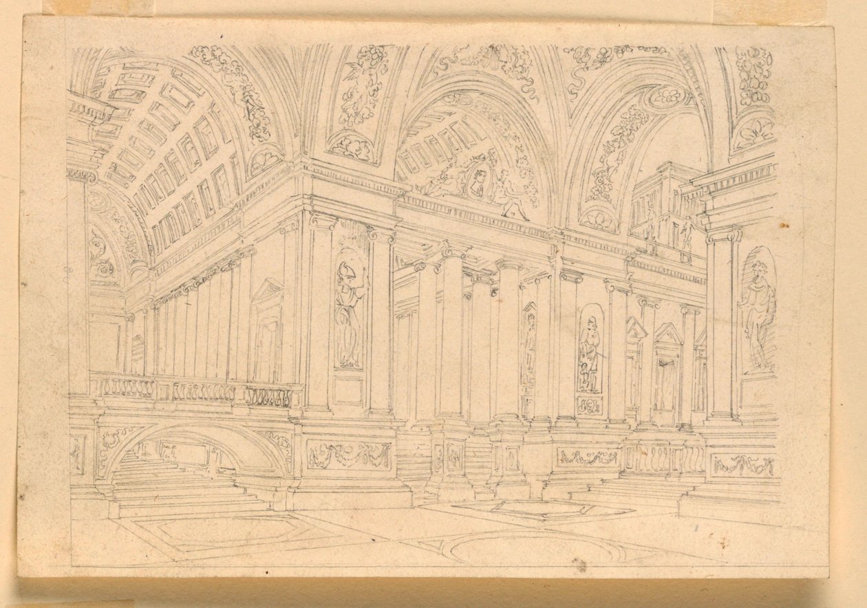 Décor de scène, intérieur du palais - Unknown artist