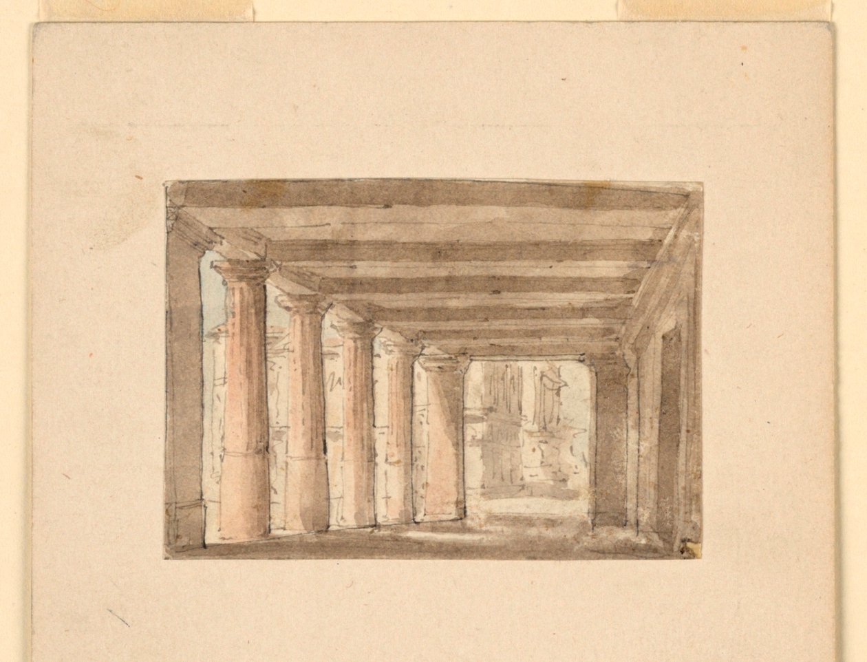 Décor de scène, Portique - Unknown artist