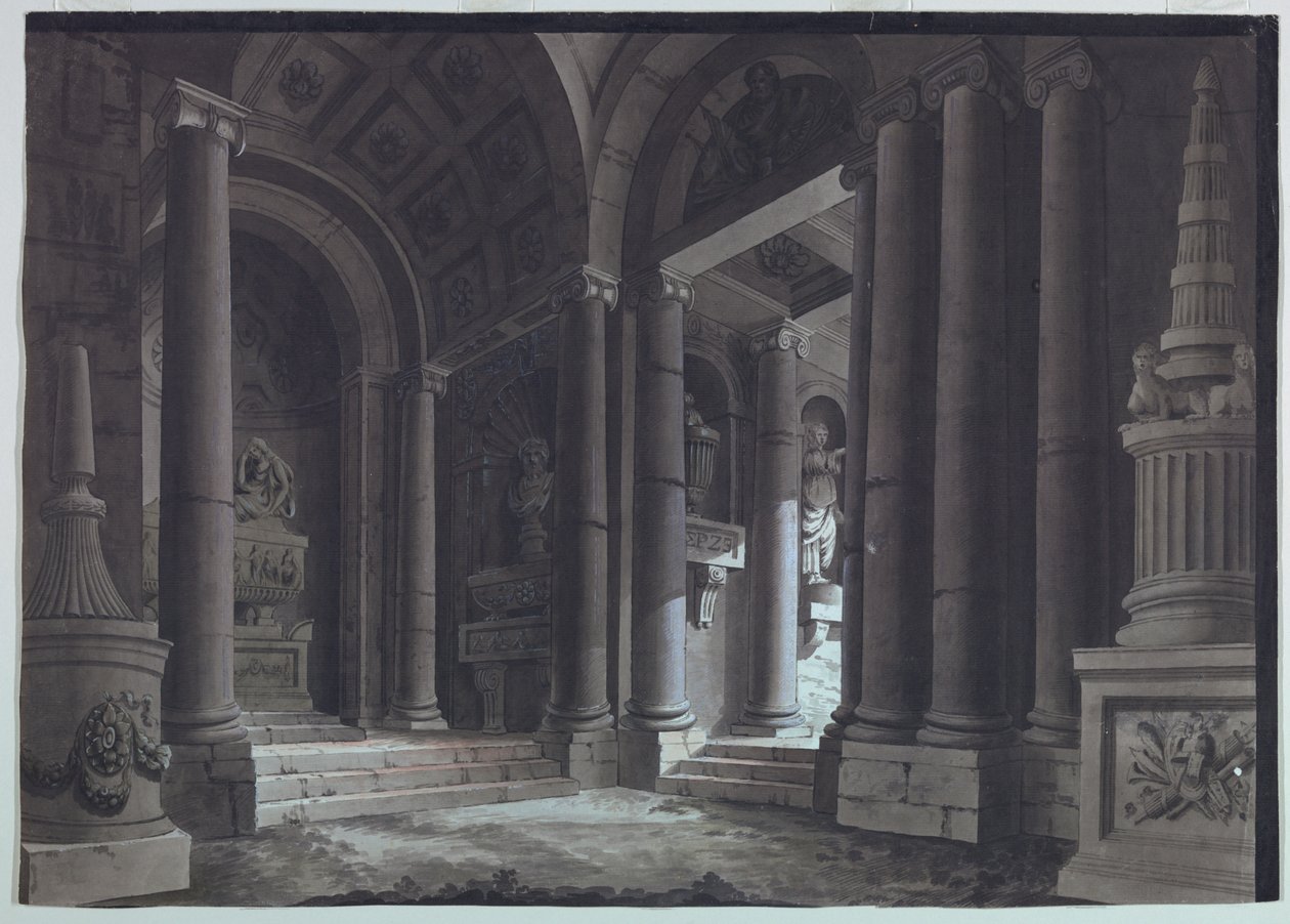 Conception de Scène, Salle Sépulcrale - Unknown artist