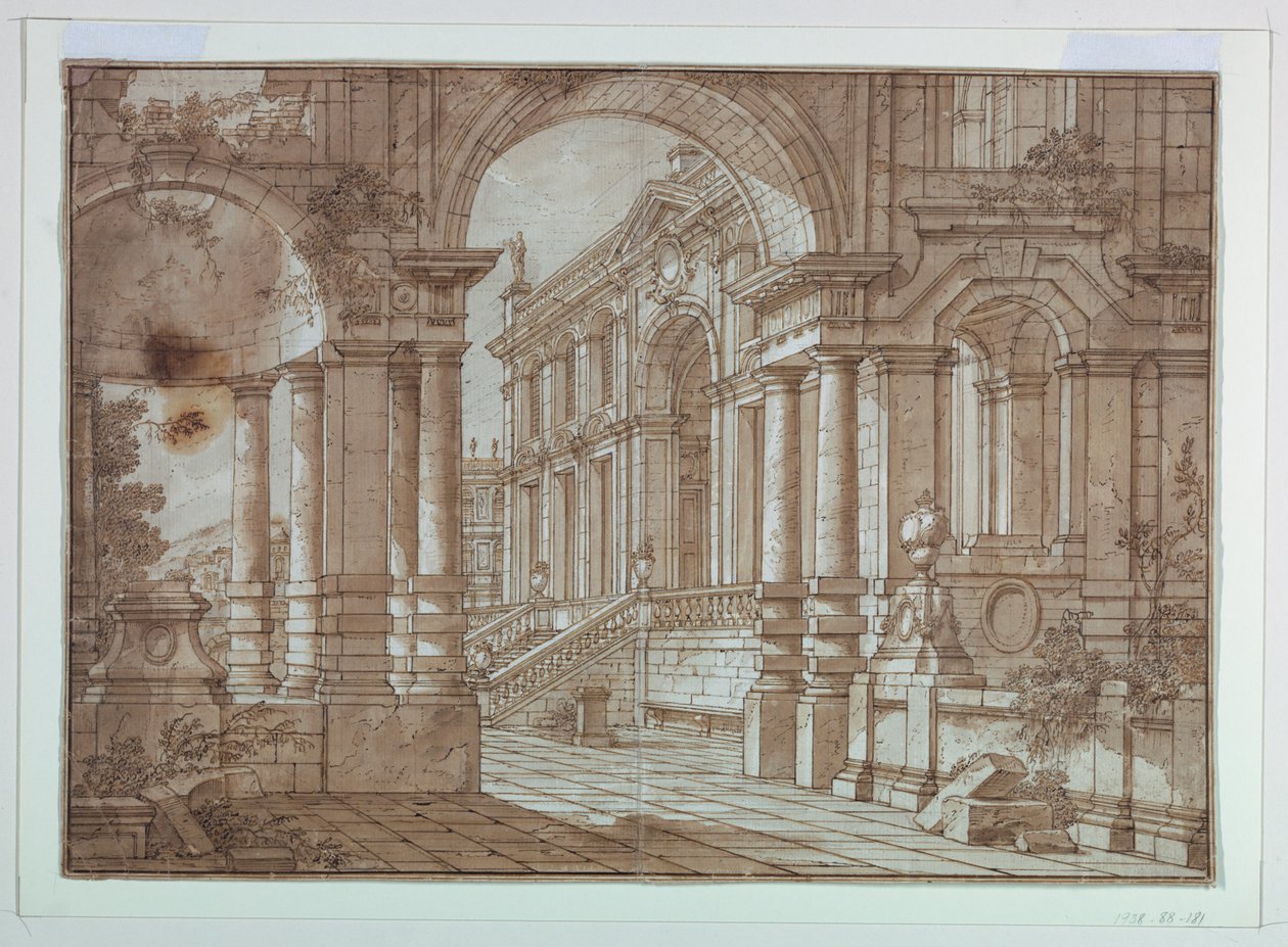 Décor de scène, vue d