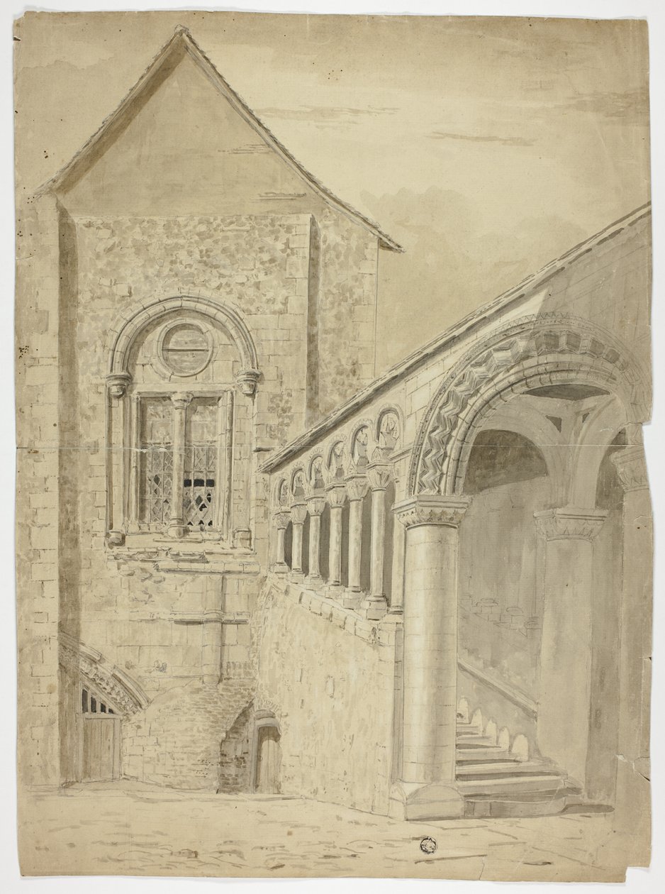 Escalier...Green Court, Canterbury - Unknown artist
