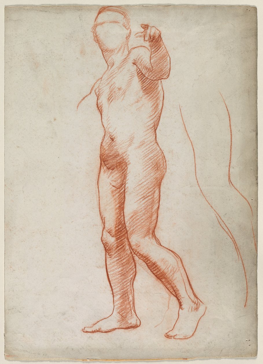 Homme nu debout - Unknown artist
