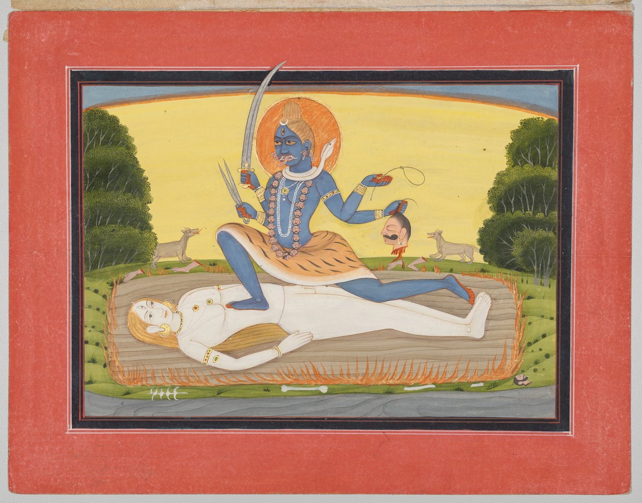 Dévi tantrique sur Shiva, d