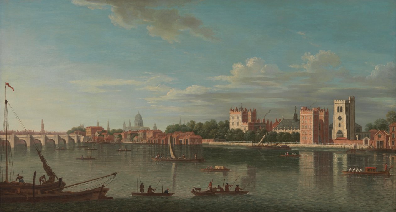 La Tamise à Lambeth Palace - Unknown artist