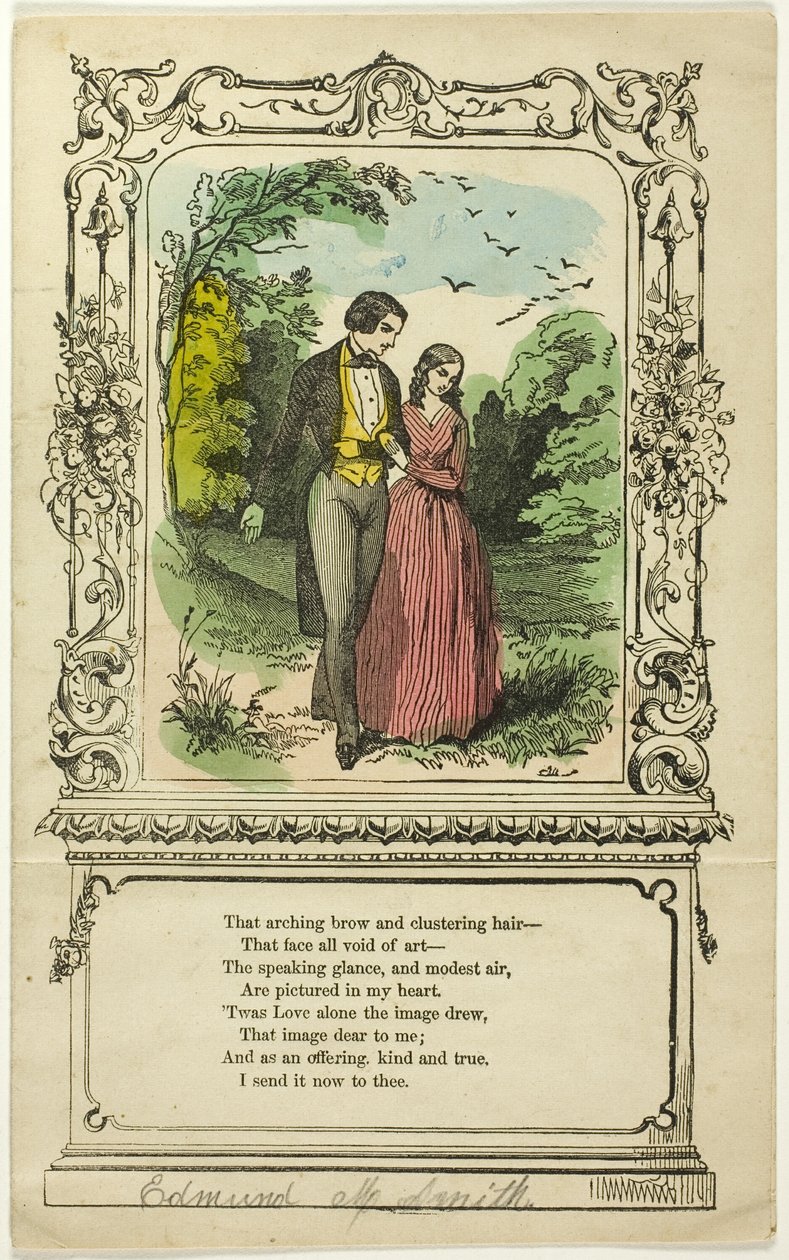 Ce bouillon arqué et ces cheveux en grappe (valentin) - Unknown artist