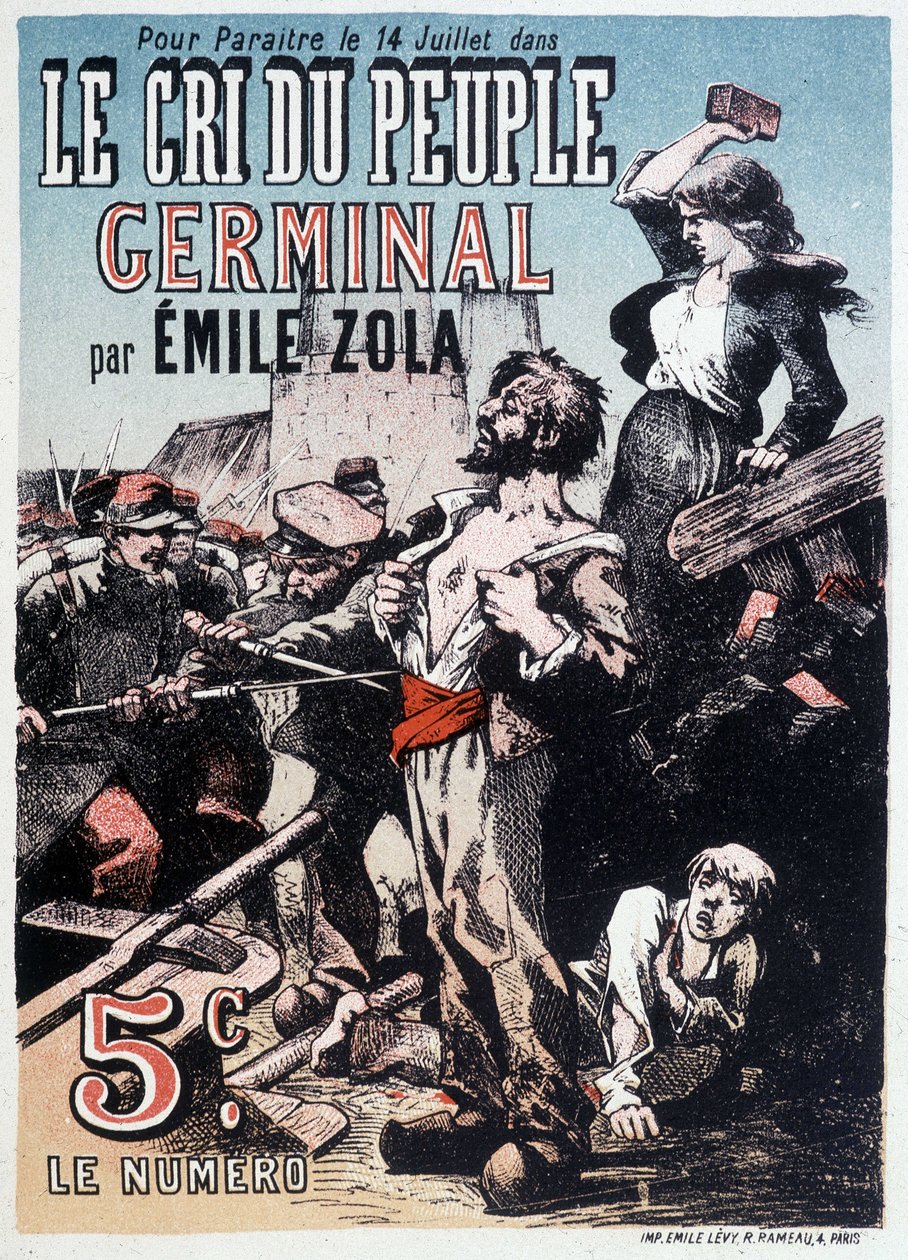 Le Cri du Peuple de Germinal par Émile Zola, vers 1890 - Unknown artist
