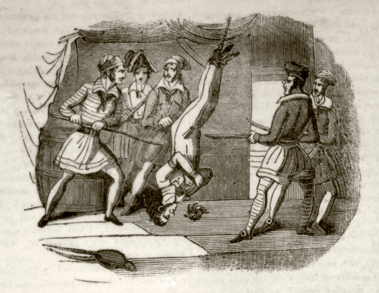 La Galère de la Mort, ou, la Goélette Pirate, c.1837 - Unknown artist