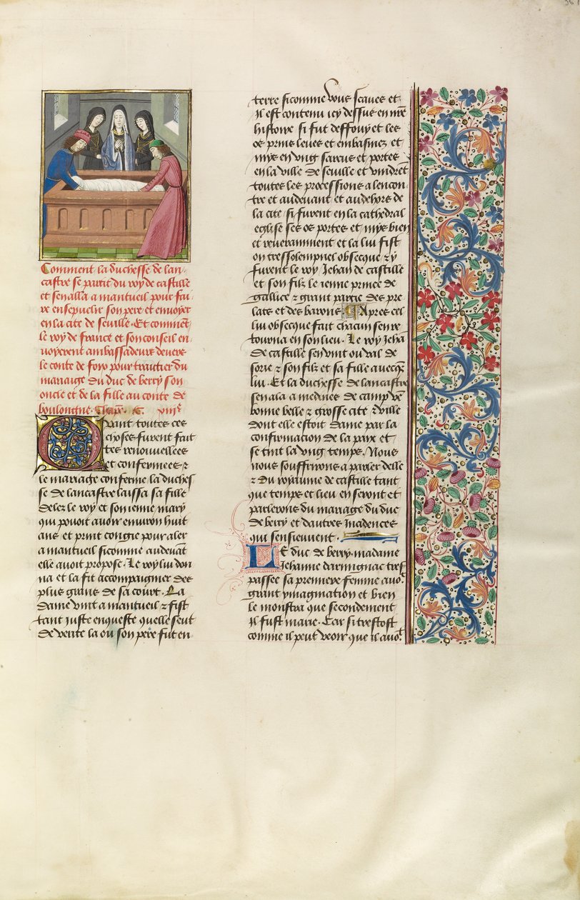 La duchesse de Lancaster enterre son mari dans la cathédrale de Séville - Unknown artist