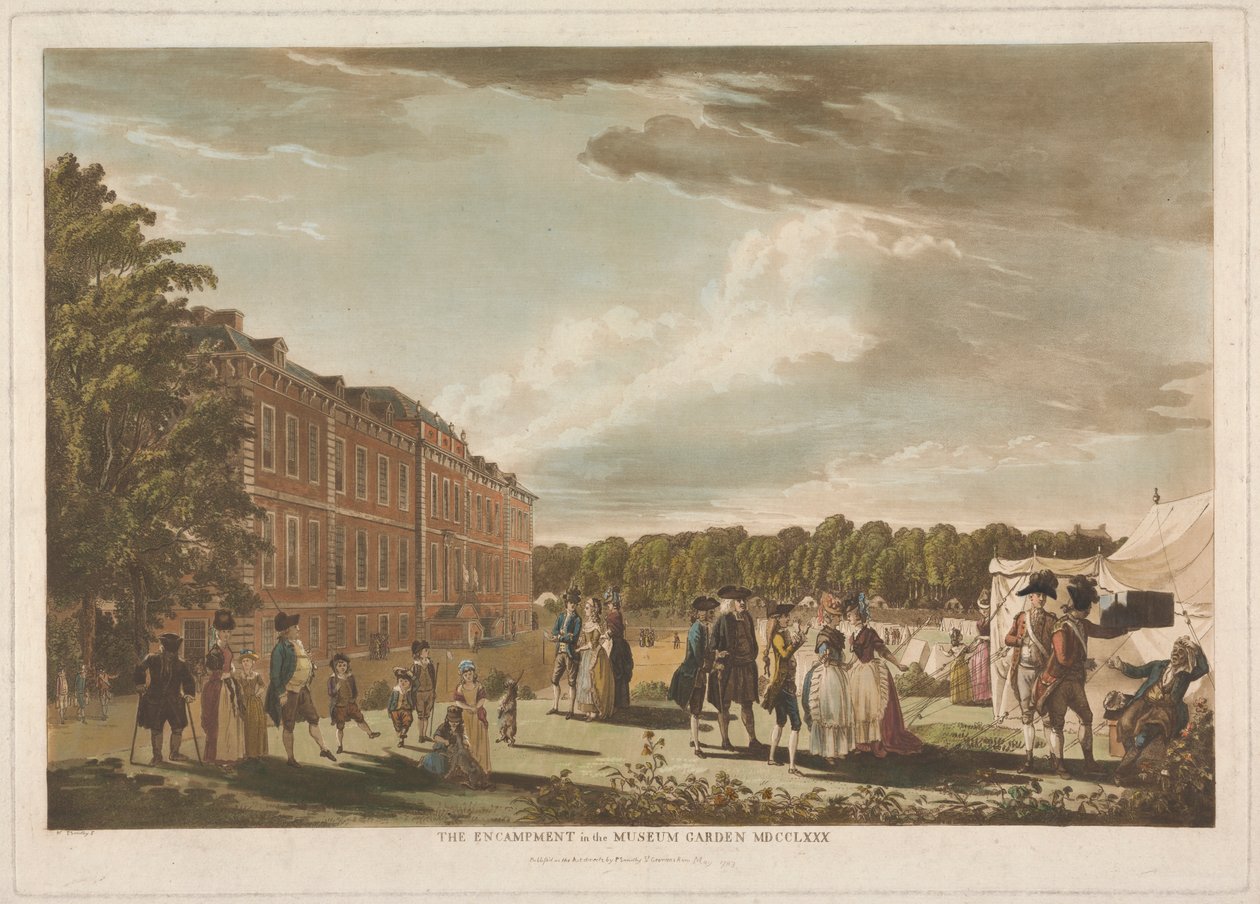 Le campement dans le jardin du musée - Unknown artist
