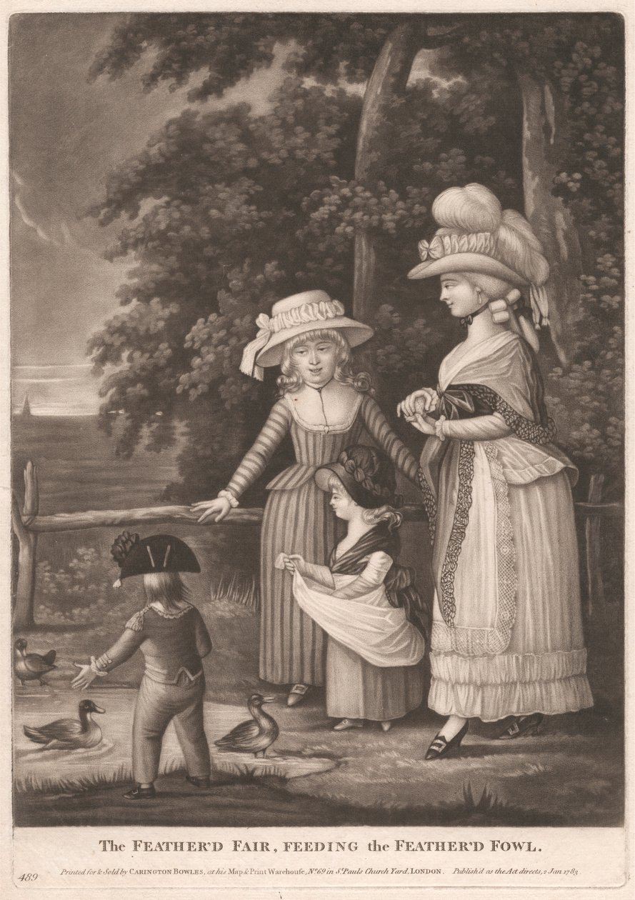 La foire aux plumes, nourrissant les volailles plumées - Unknown artist