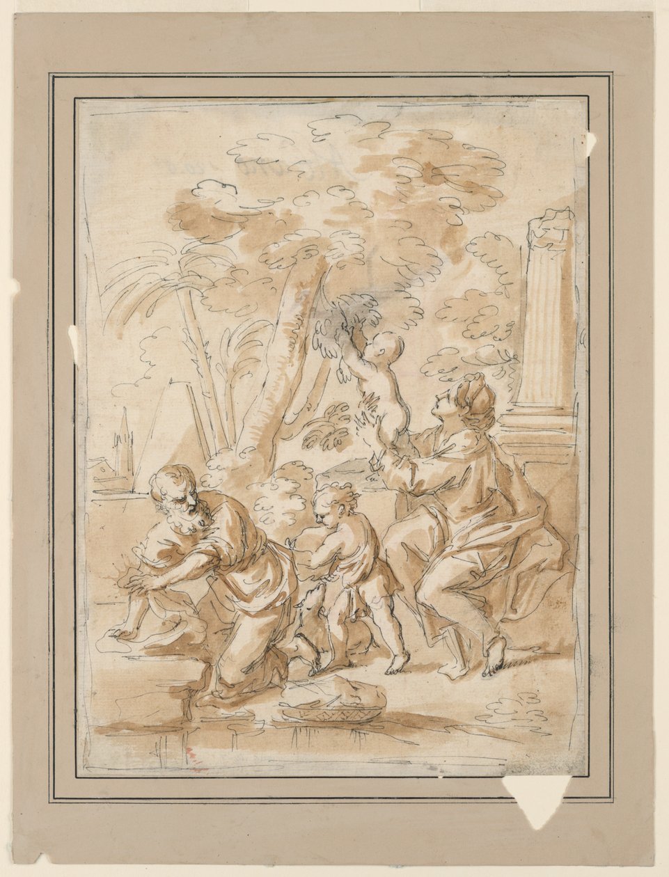 La Sainte Famille avec Saint Jean - Unknown artist