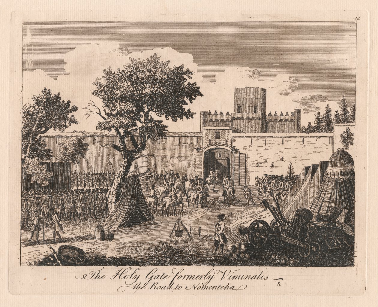 La Porte Sainte anciennement Viminalis, La route vers Nomentena - Unknown artist