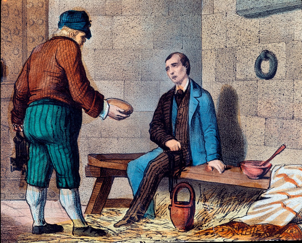 Le patriote italien Silvio Pellico (1798-1854), accusé de carbonarisme et enfermé dans la forteresse de Spielberg en Moravie - Unknown artist