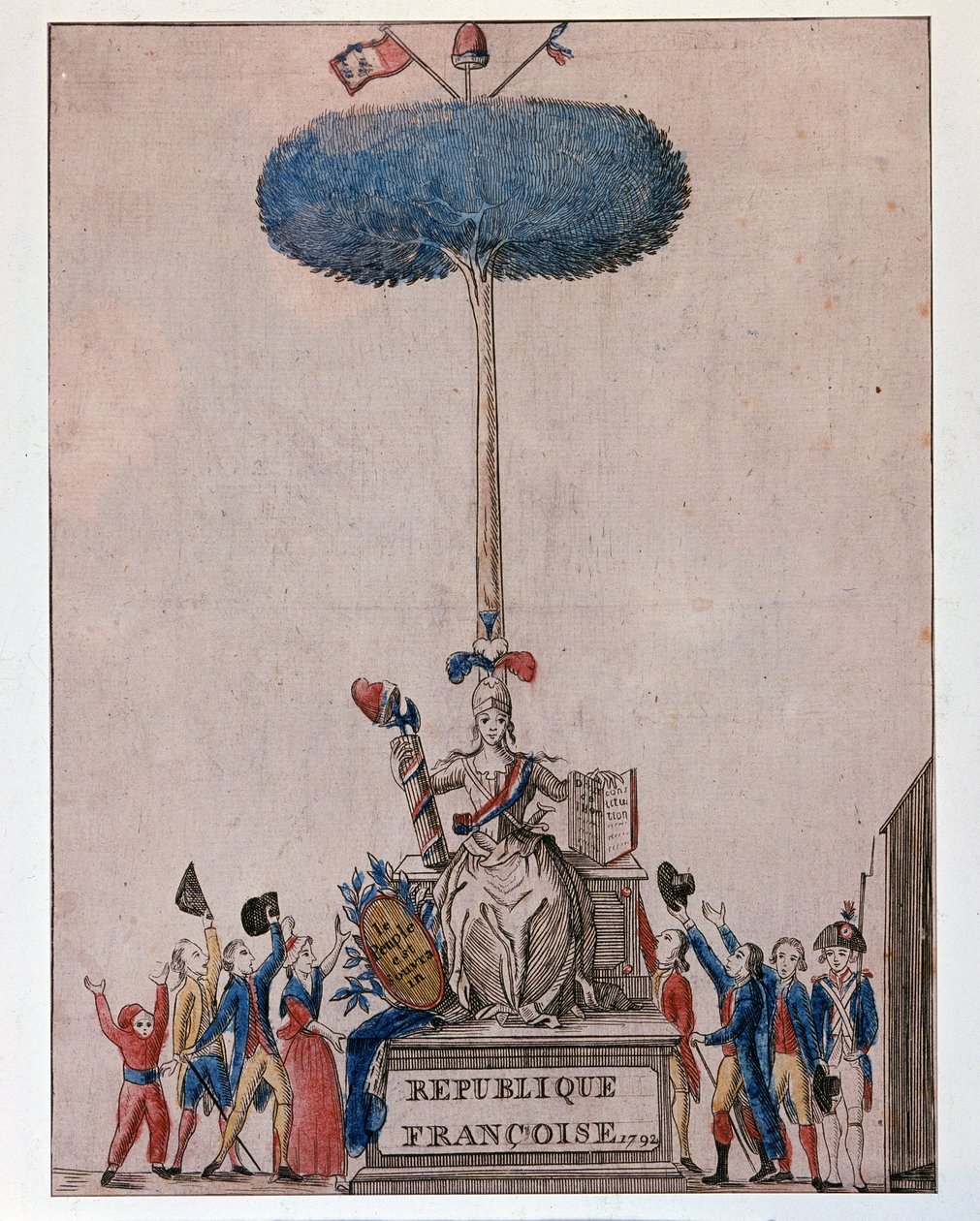 Le Peuple est Souverain - Allégorie de la République française et Arbre de la Liberté - Unknown artist